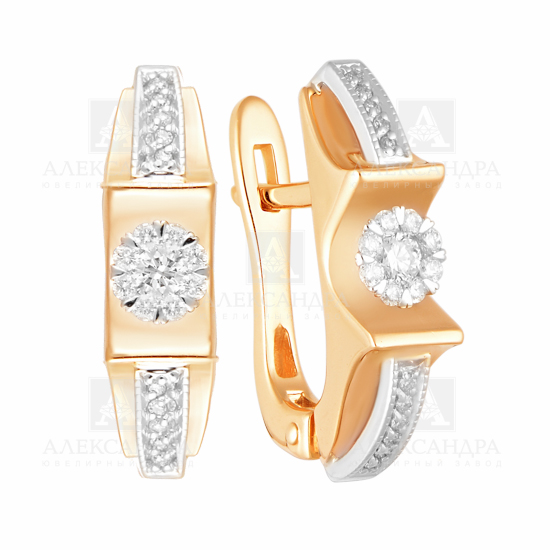 Серьги Золото 585 Артикул 1021538