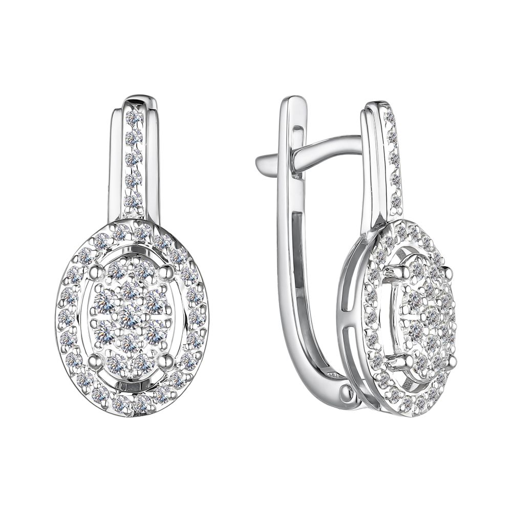 Серьги Золото 585 Артикул 25664-200