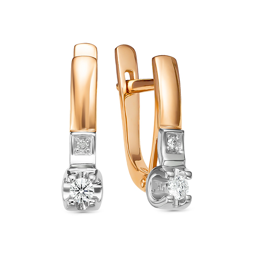Серьги Золото 585 Артикул 5-2723-103-2К