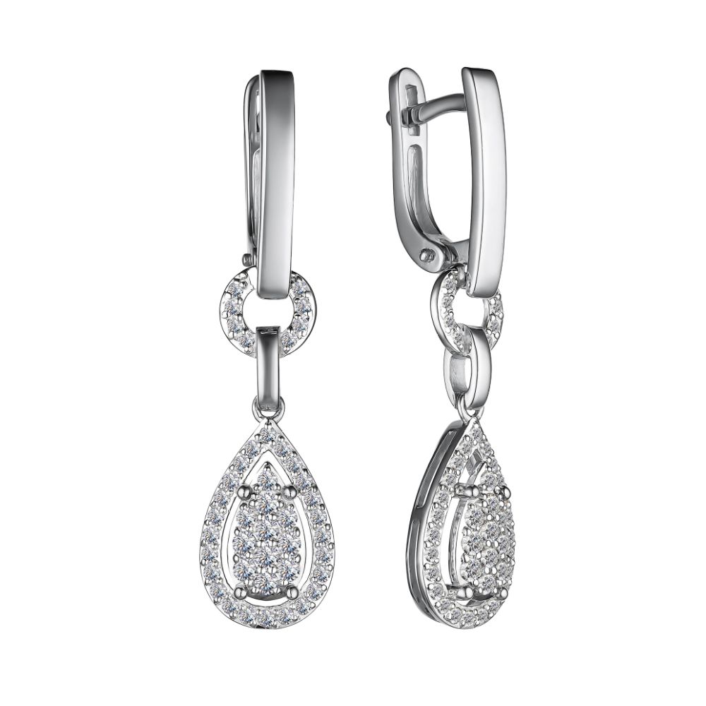 Серьги Золото 585 Артикул 25660-200