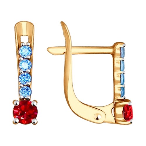 Серьги Золото 585 Артикул 027502