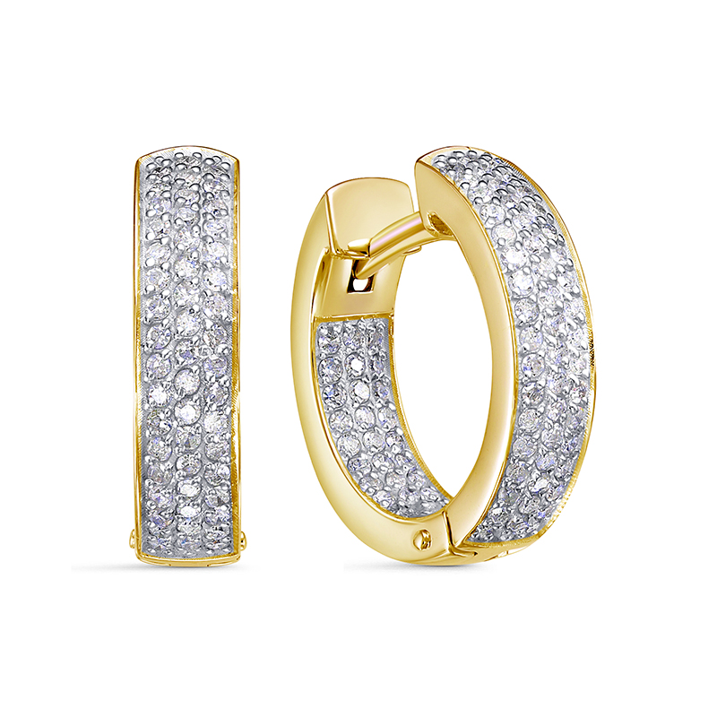 Серьги Золото 585 Артикул д1202002рл