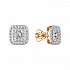 Серьги Золото 585 Артикул 25680-100