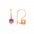 Серьги Золото 585 Артикул 002365-1480